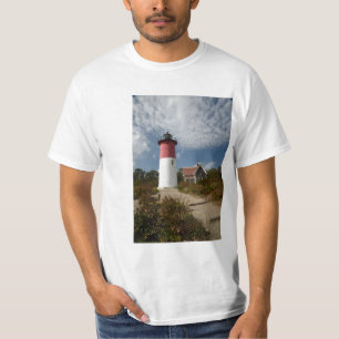 Een verticaal Uitzicht van de Nauset vuurtoren. va T-shirt
