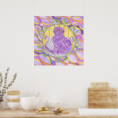 Een verwarmde kat poster (Keuken)