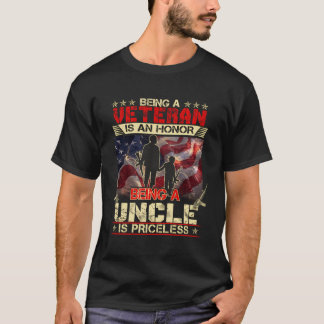 Een veteraan zijn is een eer om een oom-veteraan t t-shirt