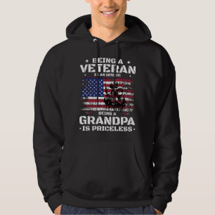 Een veteraan zijn is een eer om opa te zijn is hoodie