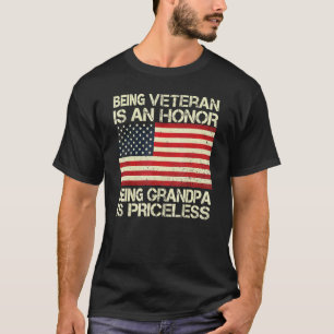 Een veteraan zijn is een eer om opa te zijn is PRI T-shirt