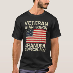 Een veteraan zijn is een eer om opa te zijn is PRI T-shirt