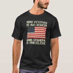 Een veteraan zijn is een eer om opa te zijn is PRI T-shirt