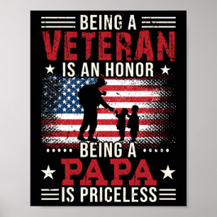 Een veteraan zijn is een eerbetoon dat papa's zijn poster
