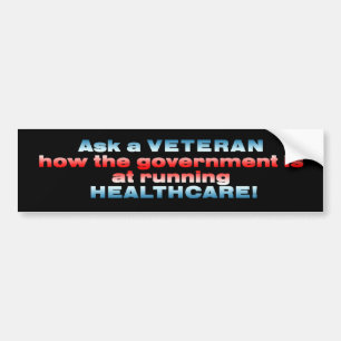 een veteranenkopie vragen bumpersticker