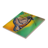 Een Viceroy Butterfly op Flowers Tegeltje (Zijkant)