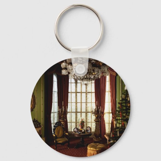 Een Victoriaans Kerstmis - Aanpasbare Sleutelhange Sleutelhanger (Voorkant)