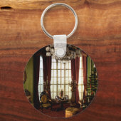 Een Victoriaans Kerstmis - Aanpasbare Sleutelhange Sleutelhanger (Voorkant)