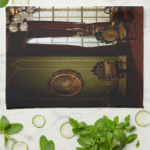 Een Victoriaans Kerstmis - Keukenhanddoek (Gevouwen)