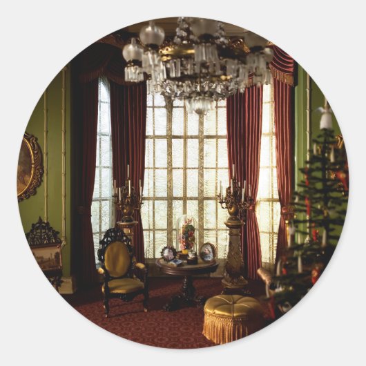 Een Victoriaans Kerstmis - Sticker (Voorkant)