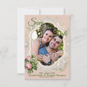 Een Victoriaans Struik Tuin Groen Save the Date