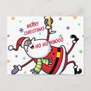 “Een vieren­de Kerstman” Briefkaart