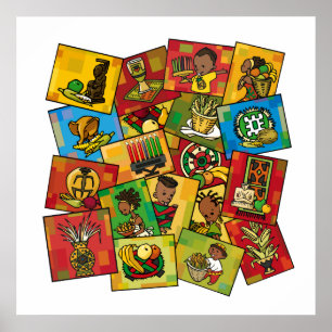 Een viering van Kwanzaa Poster