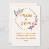 Een viering van liefde kaart (Voorkant / Achterkant)