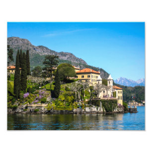 Een villa op Lake Como, Italië - Foto afdrukken Afdruk