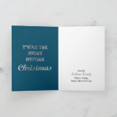 Een vinger opzij leggen van zijn neus Retro Santa Kaart (Binnen)