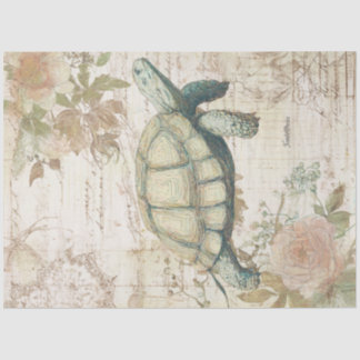Een Vintage Turtle Design Serie #8 Tissuepapier