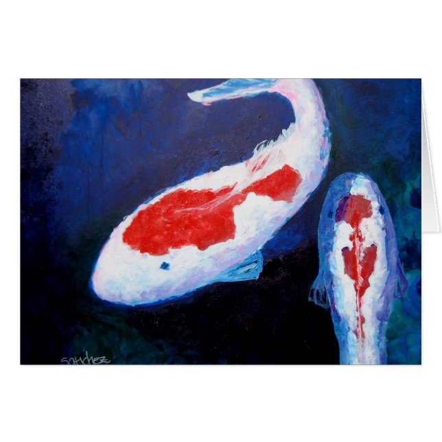 Eén vis, twee viskaart (Voorkant Horizontaal)