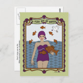 Een vis uit het water_A_ Briefkaart (Voorkant / Achterkant)