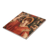 Een visie op Fiammetta 1878 Dante Gabriel Rossetti Tegeltje (Zijkant)