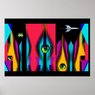 Een visioen van de Kerk van het Laatste Aftellen Poster