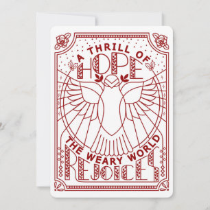 Een Vlaag van Hoop, De Vermoeide Wereld Verheugt Z Feestdagenkaart