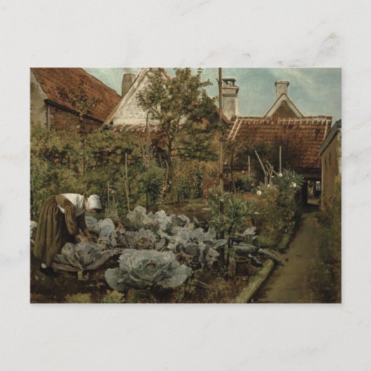 Een Vlaamse tuin Briefkaart (Voorkant)