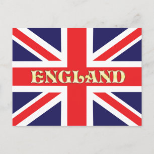 Een vlag van de Unie met Engeland over het geheel Briefkaart