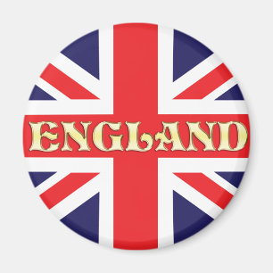 Een vlag van de Unie met Engeland over het geheel Magneet
