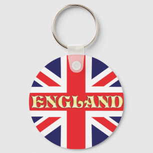 Een vlag van de Unie met Engeland over het geheel Sleutelhanger