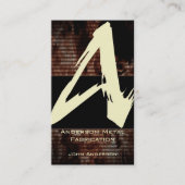 Een vlammonogram Visitekaartje (Voorkant)