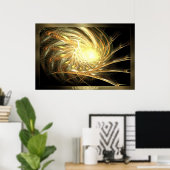 Een vleugje goud poster (Thuiskantoor)