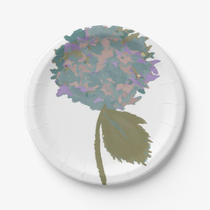 Een vleugje Paarse chrysant Papieren Bordje