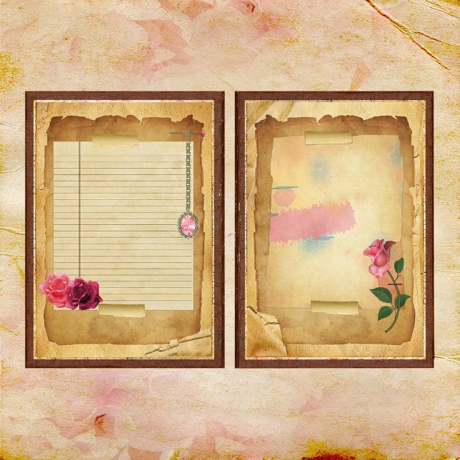 Een vleugje Pink Junk Journal Page (Creator heeft geüpload)