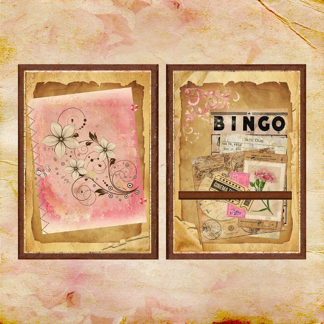 Een vleugje Pink Junk Journal Page (Creator heeft geüpload)