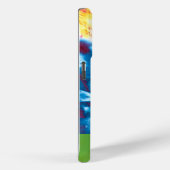 EEN VLEUGJE SMARAGDKLEUR MODERN STROPDAS-DYE Case-Mate iPhone CASE (Achterkant / Rechts)