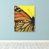 Een vlinder canvas afdruk (Insitu (Houten vloer))