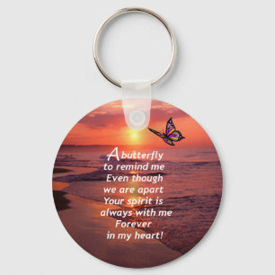 Een vlinder om me te herinneren sleutelhanger