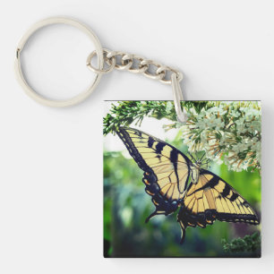 Een vlinder sleutelhanger