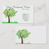 Een vlinderboom visitekaartje (Voorkant / Achterkant)