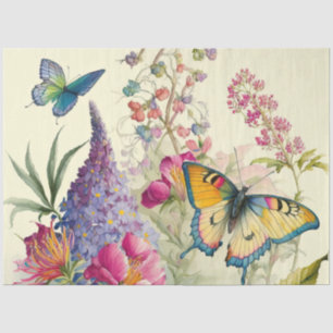 Een Vlindertuin Serie Ontwerp 14 Tissuepapier