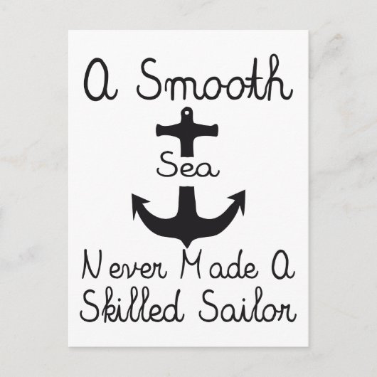 Een vlot Zee Briefkaart (Voorkant)