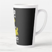 Eén voet in de grafiek latte mok (Rechts)
