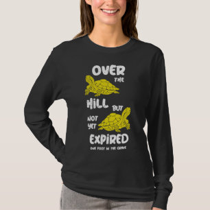 Eén voet in de grafiek t-shirt
