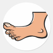 Eén voet Stickers (Voorkant)