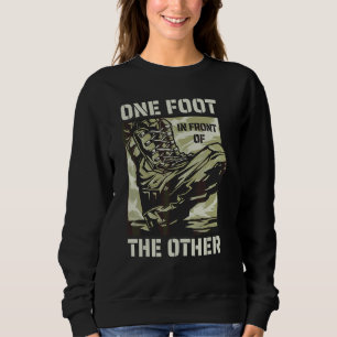 Eén Voet Voor de Ander Militair Slogan Trui
