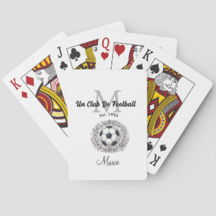 een voetbalclub monogram is, jaar fifa wereld pokerkaarten