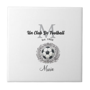 een voetbalclub monogram is, jaar fifa wereld tegeltje