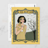 Een vogel in het Hand_C_ Briefkaart (Voorkant / Achterkant)