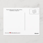 Een vogel in het Hand_C_ Briefkaart (Achterkant)